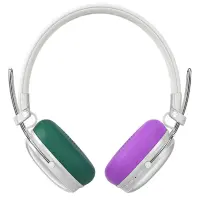 Wireless Foldable Headphones Hi-Fi Acefast H7 500mAh v5.4 35db ANC IP54 Fast Charge Pearl White with 7-Colors Memory Foam Earmuffs and Storgae Bag