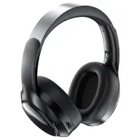 Wireless Foldable Headphones Hi-Fi Stereo Acefast H5 30db ANC AUX 500mAh v5.4 Black with HD Microphone Memory Foam Earcups and Storage Bag