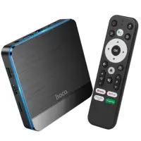 TV Box Hoco. DQ07 Primo 4K UHD 60Fps with WiFi RJ45 4GB RAM + 64GB ROM v5.0 Android 9 Not compatible with Netflix and CosmoteTV apps.