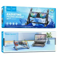 Laptop Cooler Hoco. DH17 Black with 2 Fans and Lighting for Laptops up to 17.3"