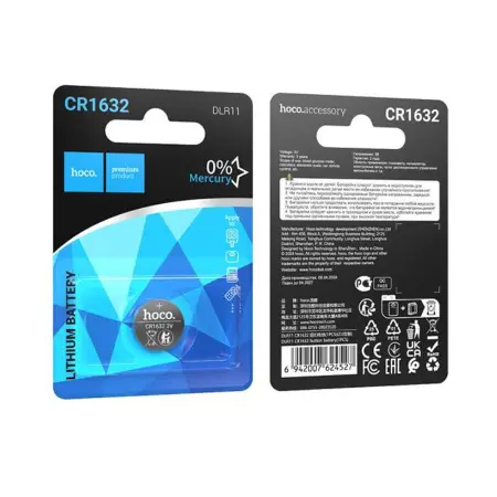 Buttoncell Lithium Hoco. DLR11 CR1632 Pcs. 1