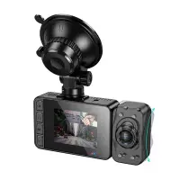 Windshield Cam Hoco. DI62 Warrior 720p HD 150mAh Wifi Ultra Wide Angle Lens 145° 2" Display with 3 Cameras Simultaneous Recording