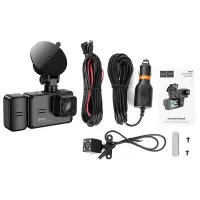 Windshield Cam Hoco. DI62 Warrior 720p HD 150mAh Wifi Ultra Wide Angle Lens 145° 2" Display with 3 Cameras Simultaneous Recording