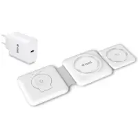 Wireless Foldable Charger Pad Yenkee YAC 5330 3-in-1 15W Compatible with Apple Watch+Wall Charger 35W