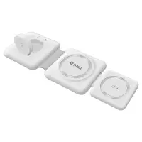 Wireless Foldable Charger Pad Yenkee YAC 5330 3-in-1 15W Compatible with Apple Watch+Wall Charger 35W
