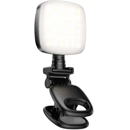 LED Mini Light Hoco K28 Beauty 200mAh with 9 Lighting Options from Warm to Cool White Light and Clamp Holder
