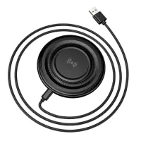 Wireless Charger Borofone BQ40 Crown Magnetic Magsafe 15W with USB-A Cable Black