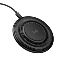 Wireless Charger Borofone BQ40 Crown Magnetic Magsafe 15W with USB-A Cable Black