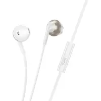 Hands Free Hoco M115 Sagacious USB-C Universal Earphones Hi-Fi Stereo with Microphone White 1.2m Comptatible with All USB-C Devices