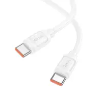 Cable Hoco X115 Surpass USB-C to USB-C PD240W 5A Fast Charging White 1m
