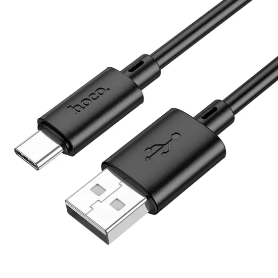 Cable Hoco X88 Gratified USB-Α  to USB-C 3A Black 2m