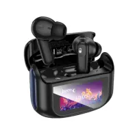 Wireless Hands Free Hoco EQ21 Sandy 400mAh v5.4 with ANC ENC TWS 7h Talk Time and Touch Screen Midnight Black