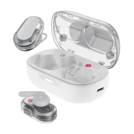 Wireless Earphones Hands Free Acefast FA003 TWS v5.3 550mAh 8hr Working Time with 4-Mic ENC Technology IPX4 Wireless Charging White