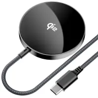 Wireless Charger Acefast E24 15W MagSafe Compatible and Qi2 Compliant Black