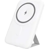 Power Bank Yenkee YPB 501 5000mAh 15W 3A MagSafe Wireless Charging and 1xUSB-C PD20W Port, LED Battery Indicator White