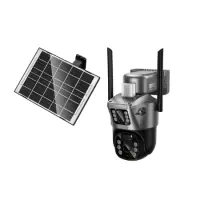 Smart 4G Camera Hoco. DI76 Feather Solar Powered FullHD IP65 355° Dual Camera Full HD Colour Night Vision Two-Way Voice Intercom Motion Detection Work only with Nova SIM