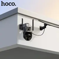 Smart 4G Camera Hoco. DI76 Feather Solar Powered FullHD IP65 355° Dual Camera Full HD Colour Night Vision Two-Way Voice Intercom Motion Detection Work only with Nova SIM