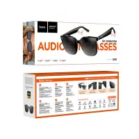 Bluetooth Hands Free Sunglasses Hoco. DI87 v.5.3 with Air-Conduction Speakers, Microphone, Touch Controls and up to 6 Hours of Playtime