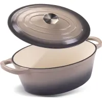 Oval Enamel Pot 28x11.2cm 3.5lt Lamart IRON LT1305