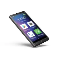 Maxcom MS601 4G Dual Sim 6" 4GB/64GB with Desktop Charger, Large Icons and Physical Buttons and SOS Button Black