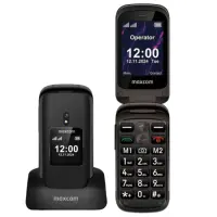 Maxcom MM834 4G Dual Sim 2.4" with Charging Base, Camera, FM Radio, Flashlight 1000mAh Black