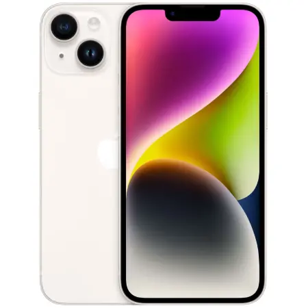 Apple iPhone 14 5G 6.1" 6GB/128GB NFC IP68 Starlight non EU with 1 year Guarantee