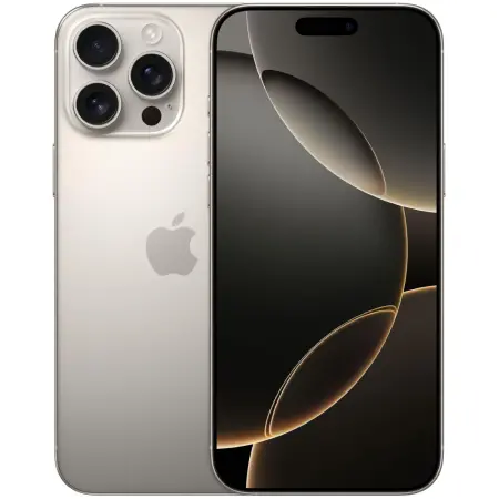 Apple iPhone 16 Pro Max 5G 6.9" 8GB/256GB NFC IP68 Natural Titanium with Indian Specs and 1 year Guarantee