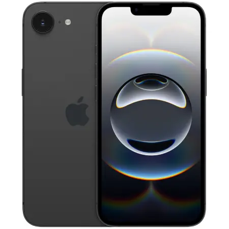 Apple iPhone 16e 5G 6.1" 8GB/128GB NFC IP68 Black with Indian Specs and 1 year Guarantee