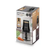 Sencor SCB 4000BK Food Chopper 400W with 1L Bowl and 2 Dual Titanium Blades
