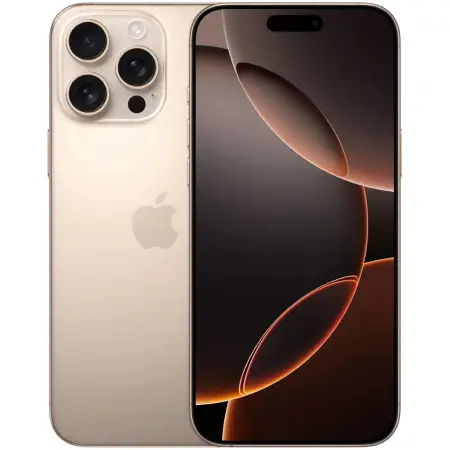Apple iPhone 16 Pro Max 5G Non EU 6.9" 8GB/256GB NFC IP68 Desert Titanium with 1 year Guarantee