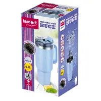 Stainless Steel & Plastic Thermos Cup 900ml HUGE Lamart LT4090 Blue