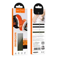 Watchband Hoco WA39 Flex Series 44/45/46/49mm Silicon Strap For Apple Watch series 1/2/3/4/5/6/7/8/9/se/ultra1/ultra2 Army Green with Black