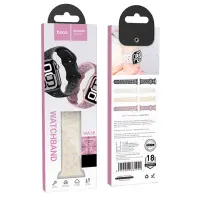 Watchband Hoco WA38 Time Series 38/40/41/42mm Silicon Strap For Apple Watch series 1/2/3/4/5/6/7/8/9/SE/SE2 Milk Tea