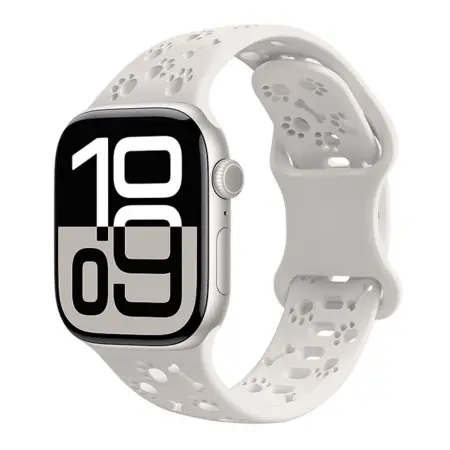 Watchband Hoco WA38 Time Series 44/45/46/49mm Silicon Strap For Apple Watch series 1/2/3/4/5/6/7/8/9/se/ultra1/ultra2 Star White
