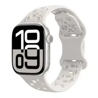 Watchband Hoco WA38 Time Series 44/45/46/49mm Silicon Strap For Apple Watch series 1/2/3/4/5/6/7/8/9/se/ultra1/ultra2 Star White