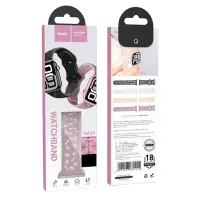 Watchband Hoco WA38 Time Series 44/45/46/49mm Silicon Strap For Apple Watch series 1/2/3/4/5/6/7/8/9/se/ultra1/ultra2 Smoky Purple