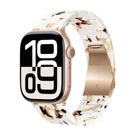 Watchband Hoco WA36 Elegant Series 38/40/41/42mm Plastic Bracelet Strap For Apple Watch series 1/2/3/4/5/6/7/8/9/SE/SE2 Nougat