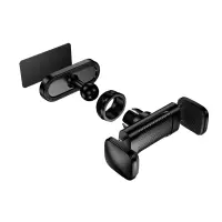 Mobile Phone Magnetic Mini Desktop Holder Hoco HD12 for 4.5" - 7" Devices (55-88mm) for all Flat Metal Surfaces Black