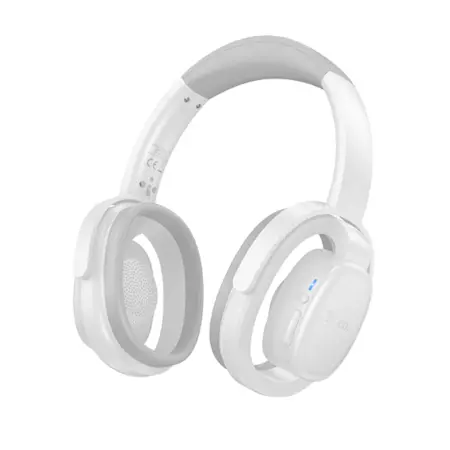 Wireless Stereo Headphone Hoco W67 Rhyme Open Ear v5.4 300mAh 32hr Use Time and Microphone White Grey