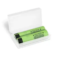 Rechargable Ιndustrial Τype Βattery Panasonic 18650 NCR18650B Li-ion 3.7V 3200mAh 2pcs with Storage Box