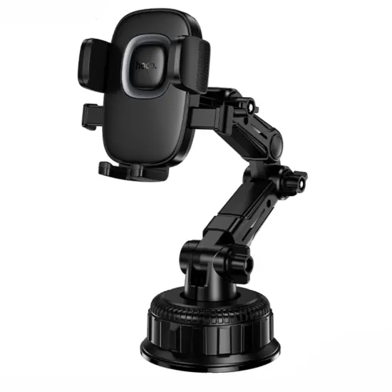 Car Mount Hoco H89 Crown  for Windshield or Console with Extension Arm for Devices 4.5"-7" Black Metal Grey