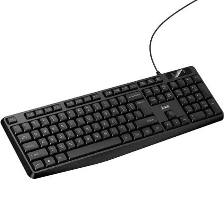 Wired Keyboard Hoco GM60 Cool 104 Keys Splash Proof with USB-A Cable 1.45m Black