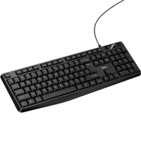 Wired Keyboard Hoco GM60 Cool 104 Keys Splash Proof with USB-A Cable 1.45m Black