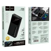 Power Bank Hoco J144A 30000mAh 1xUSB-C 1xMicro USB 2xUSB-A 5V/2A and LED Screen for Battery Level Black