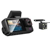Windshield Cam Hoco DV15 720p HD 150mAh Wifi Ultra Wide Lens 140° 2" Display with Rear Camera 480p Supports MicroSD Card up to 128GB Black