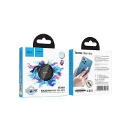 Mobile Phone Metallic Ring Holder Hoco. DCA64 with 360° Rotation Black