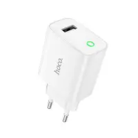Travel Charger Hoco. DC93 1xUSB-A 5V 2.1A White