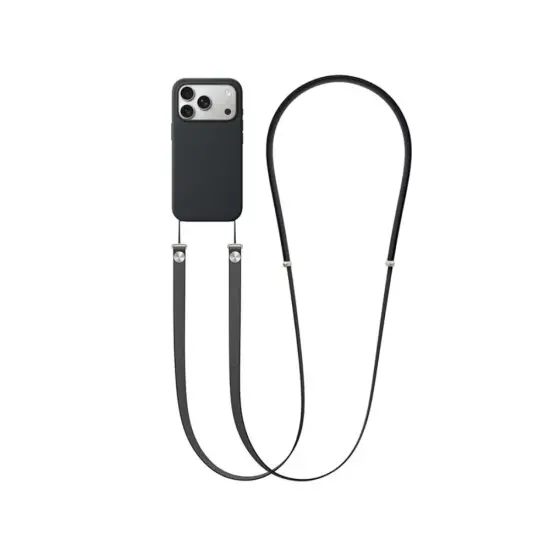Universal Strap Hoco GH11 for Mobile Phone Case Woven with Zinc Alloy Details Black
