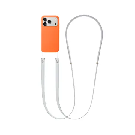 Universal Strap Hoco GH11 for Mobile Phone Case Woven with Zinc Alloy Details Light Grey