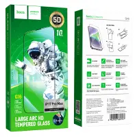 Tempered Glass Hoco Guardian Shield Series G16 Full Screen HD 5D Large Arc 0.4mm for Apple iPhone 17 Pro Max Set 10 pcs